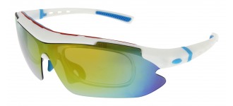 Sportbrille SP0890 in Weiß Blau