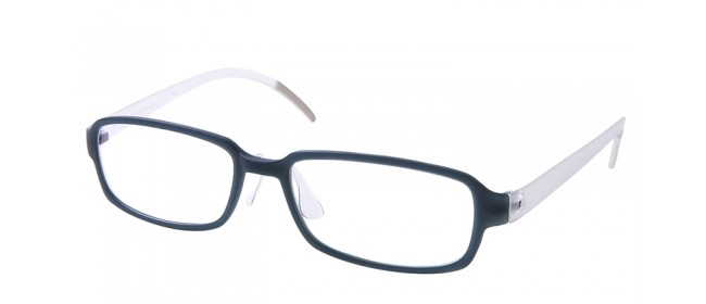 Farblich schön abgestimmte Unisex Nerdbrille in Blau-schwarz. Auswechselbare Bügel! 