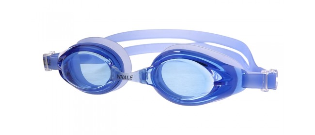 Blaue Schwimmbrille für Wassersport 