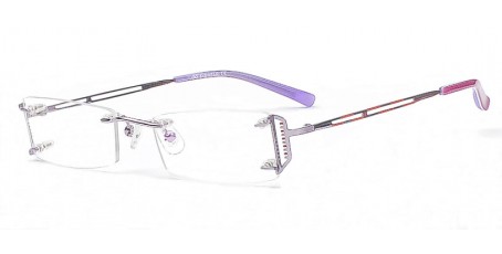 Randlose Damen Brille - Dezente Brillen Bügel