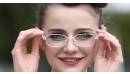 Weiße Damen-Gleitsichbrille aus Metall - Vollrand 