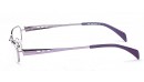 Halbrandbrille in der Farbe Lila - Lilafarbene Halbrandbrille