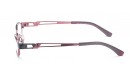 Trendige Vollrandbrille in Schwarz & Rot