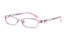 Elegante & trendige Vollrandbrille - Farbe Lila / Pink