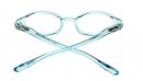 Blaue Kinderbrille - leicht durchsichtige Optik