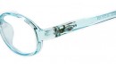 Blaue Kinderbrille - leicht durchsichtige Optik