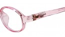 Pinkfarbene Kinderbrille aus Kunststoff