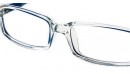 Stylische Kinderbrille in blau-weiß