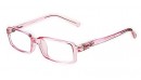 Pinkfarbene Kinderbrille mit Federscharnier