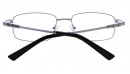Weiße Gleitsichtvollrandbrille aus Metall 