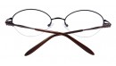 Graue Gleisicht-Halbrandbrille aus Metall 