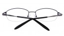 Halbrand Gleitsichtbrille aus Metall in Grau 