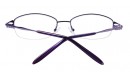 Halbrand Gleitsichtbrille aus Metall in Lila 