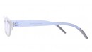 Retro Gleitsichtbrille Vollrand Schwarz-Weiß-Blau 
