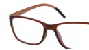 Retro Gleitsichtbrille Vollrand Braun-Weiß 