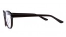 Runde Vollrand-Gleitsichbrille aus Kunststoff in Schwarz-Rot 