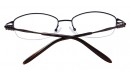 Halbrand Gleitsichtbrille aus Metall in Braun 