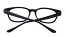 Runde Gleitsichbrille aus Kunststoff in Schwarz 