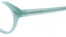Runde Vollrand-Gleitsichbrille aus Kunststoff in Mintgrün 