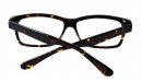 Große Nerd-Gleitsichbrille aus Kunststoff in Nussbraun 
