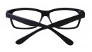 Große Nerd-Gleitsichbrille aus Kunststoff in Schwarz 