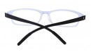 Nerd-Vollrandbrille in Blau-schwarz 