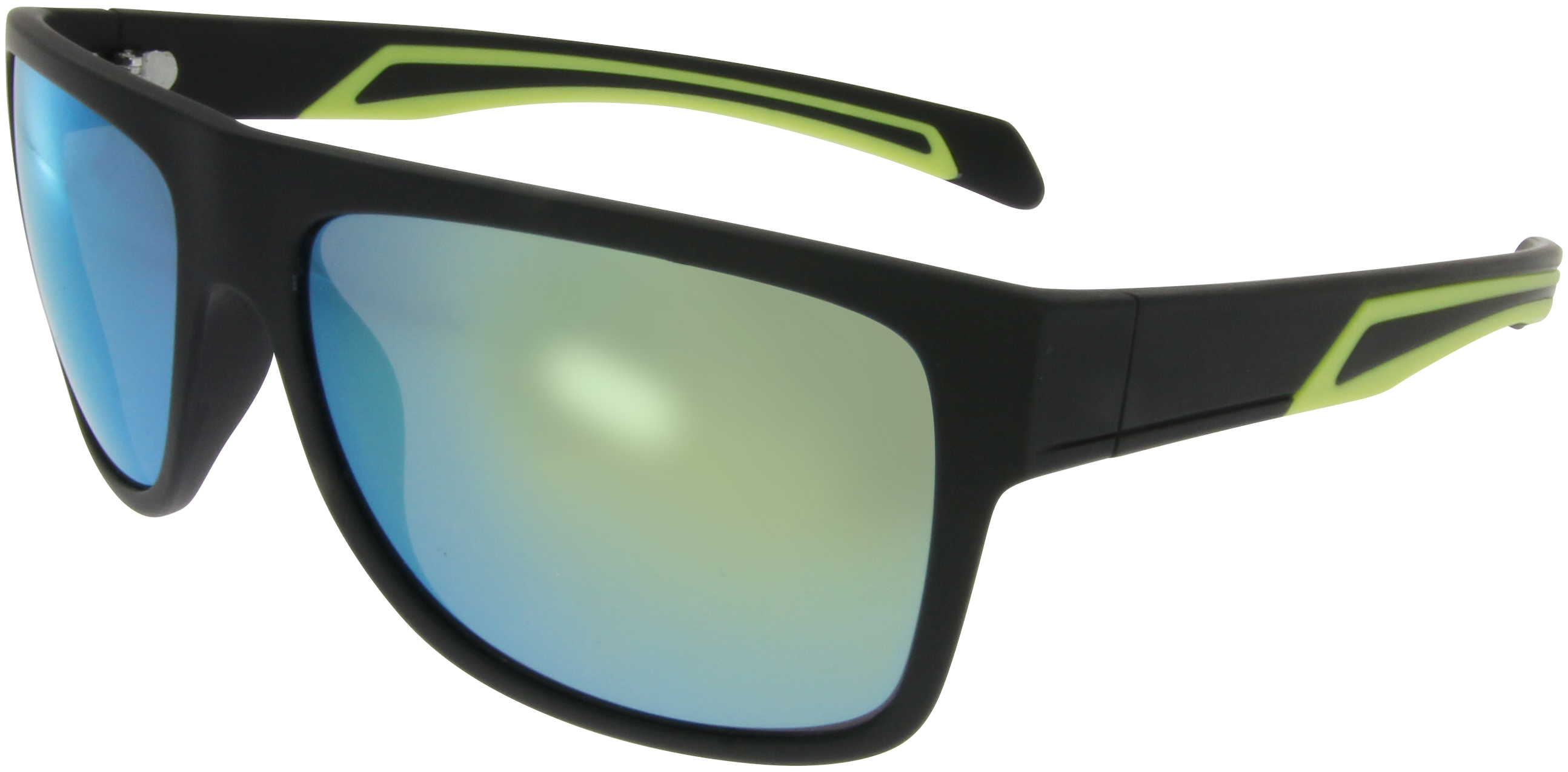 Sportbrille Sonnenbrille Grau Grün Blau verspiegelt Motorradbrille Radbrille M16 